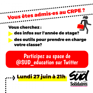 Space @SUD_education sur Twitter